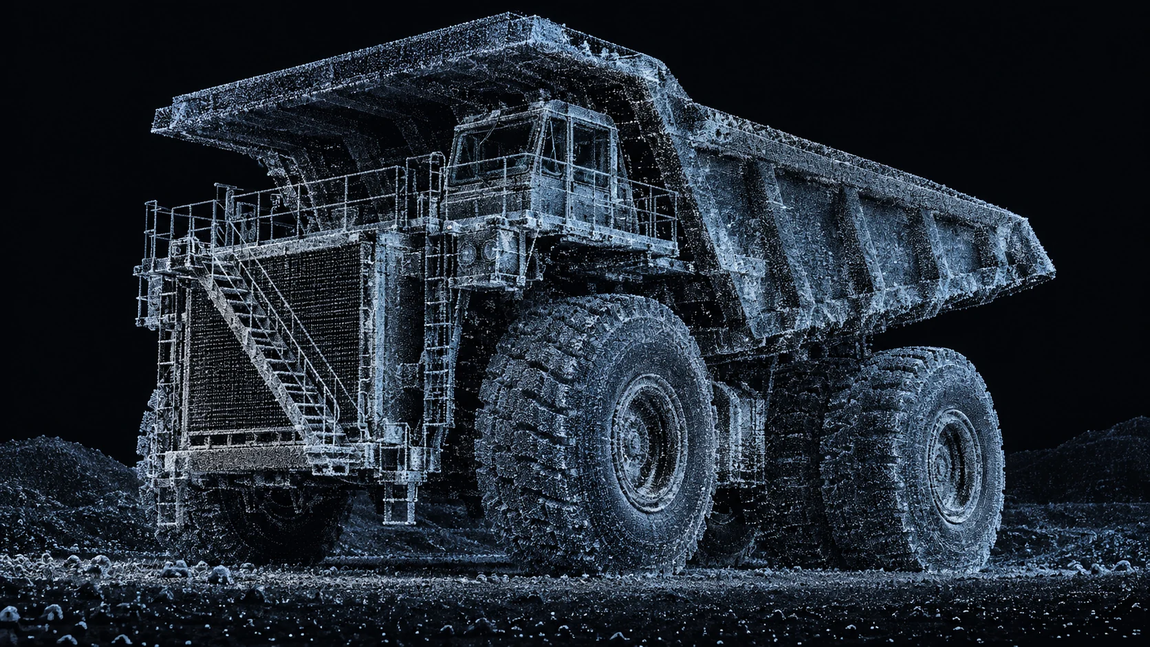 Camión de extracción CAEX; imagen referencial generada con IA