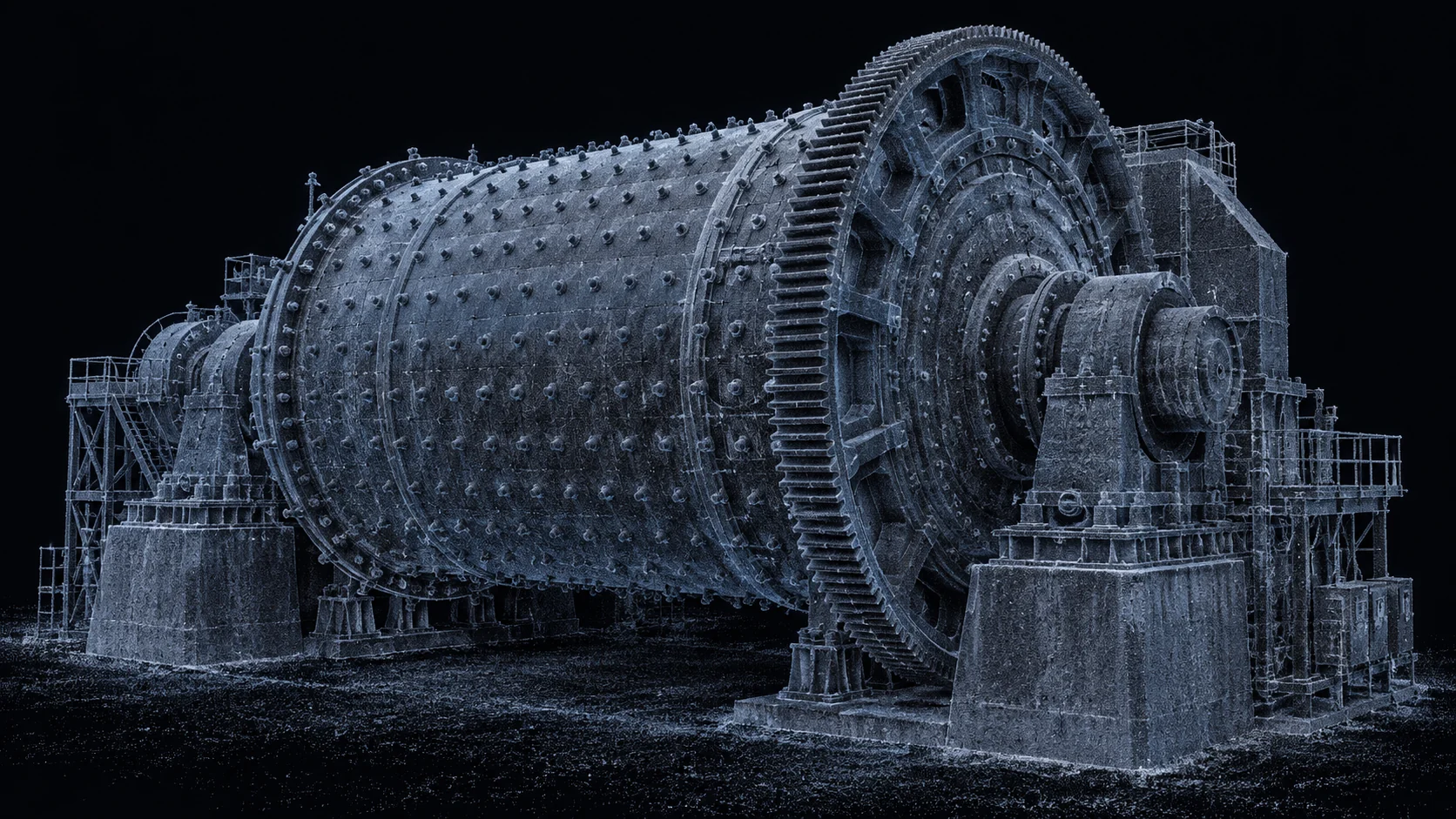 Molino SAG y sus interfaces; imagen referencial generada con IA