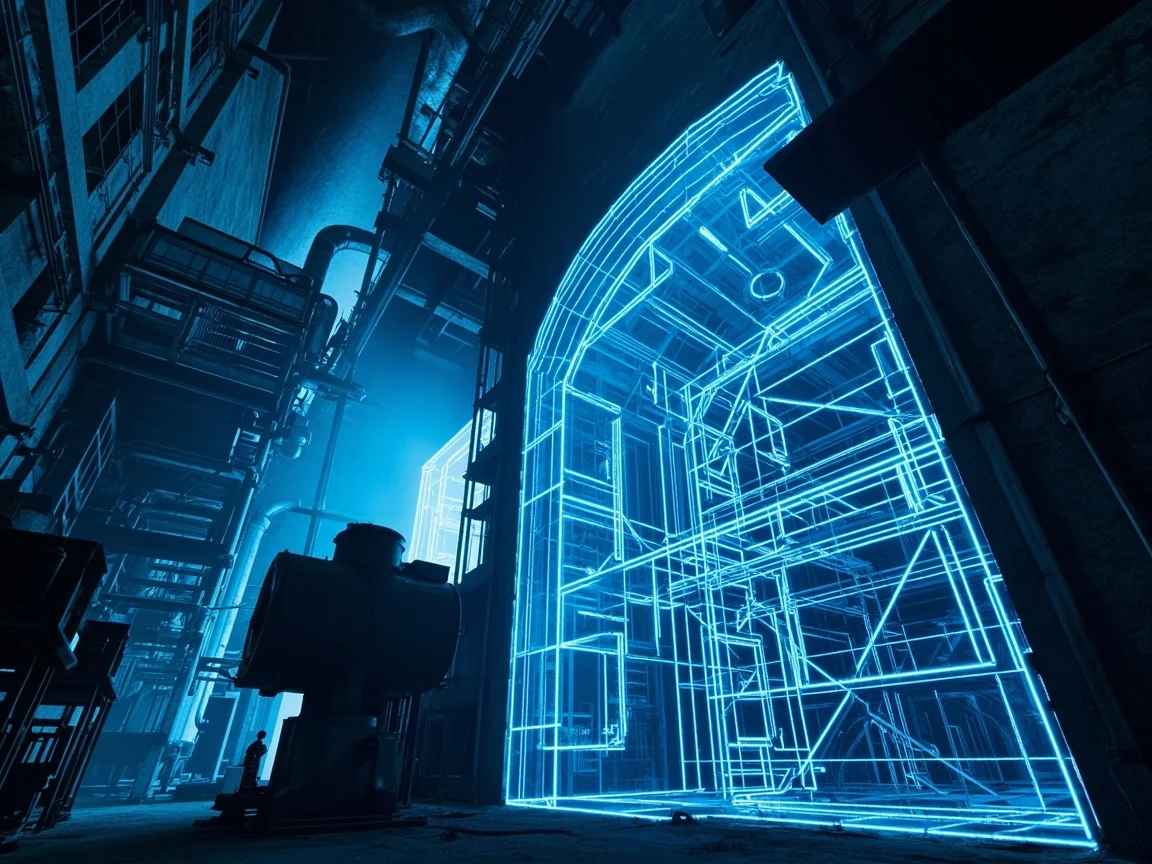 Escaneo 3D en fundición de cobre - nube de puntos