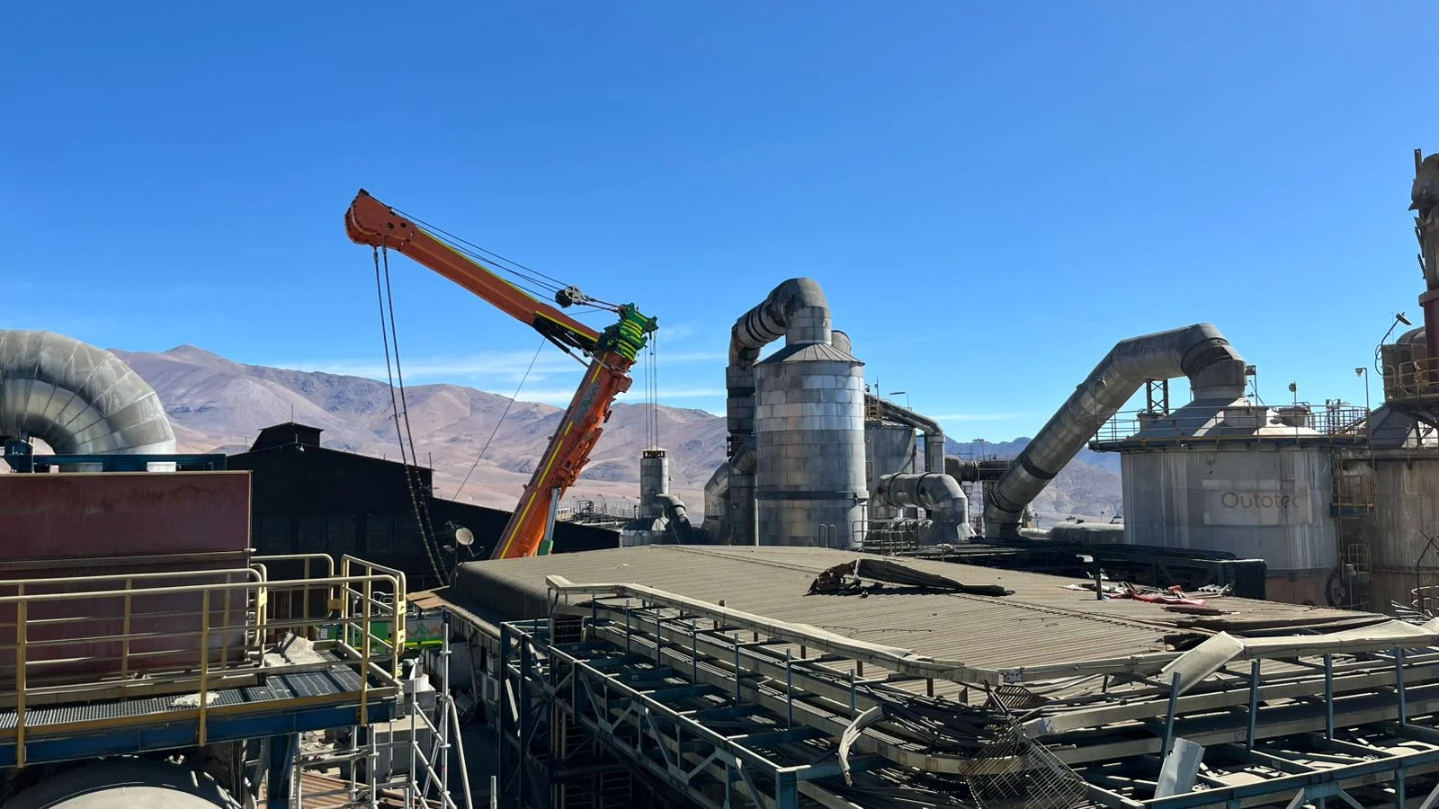 Documentación de Parada - Vista panorámica planta minera Chile